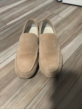Ashworth Men's Tan Suede Slip-On Loafers